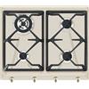 Smeg Piano cottura a gas 60cm 4 fornelli Avena da incasso con bruciatore wok 7800W