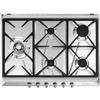 Smeg piano cottura a gas SRV575GH5 70cm 5 fornelli bruciatore wok acciaio inox