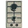 Glem Gas Piano cottura a gas 2 fornelli da incasso 30 cm sabbia