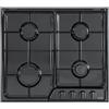 De'Longhi piano cottura a gas 4 fornelli da incasso 58 cm nero YNF46ASV