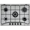 De'Longhi piano cottura a gas 5 fornelli 70 cm acciaio inox da incasso