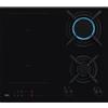 AEG Piano cottura misto 60 cm 4 fornelli nero vetro gas ed elettrico CN071436DH