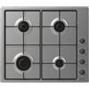 Candy Piano Cottura Gas 4 Fornelli da Incasso Acciaio Inox 59.5 cm Accensione Elettronica