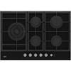 Beko Piano Cottura a Gas 75cm 5 Fornelli da Incasso Nero con Bruciatore Wok