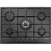 Glem Gas Piano Cottura GT755NC 5 Fornelli Gas da Incasso 70 cm Nero
