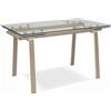 Bonussi Tavolo Allungabile 140/200x80x76 cm in Vetro Temperato Tommy Trasparente