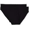 LOVABLE LVB Slip 100% Cotton Bi-pack Uomo x2, Nero, 6/XL