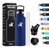 KollyKolla Borraccia Termica Bambini 500ml, Borraccia con Cannuccia, senza BPA, Borraccia Acciaio Inox, Facile Pulizia, a Prova di Perdite, Borracce Ufficio, Scuola, Campeggio, Palestra, Viaggio