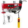 Arebos Paranco Elettrico | 300/600 kg | 1000W | Verricello Elettrico | Montacarichi Paranchi Elettrici con Telecomando | altezza di sollevamento 12m | Verricello montacarichi di Sollevamento