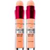Maybelline New York Il Cancella Età Correttore Liquido Multiuso Colore 02 Nude con Applicatore a Spugnetta + Cancella Età Correttore Liquido 121 Light Honey Contro le Occhiaie Instant Anti-Age