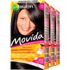 Garnier Movida Tinta Semi Permanente per Capelli Crema Shampoo Colorante Tono su Tono Colore 55 Nero Senza Ammoniaca Evita Effetto Ricrescita Agisce in 15 Minuti - 3 Trattamenti