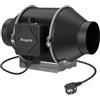 Brogachy 100mm Ventola Aspiratore Regolabile 363m³/h,3000 RPM Estrattore Aria Con Controllore di Velocità Variabile,Trifase EC Motore,Per Cantina, Garage, Cucina, Bagno, Tende da Coltivazion.