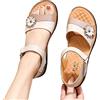 Sunnyuk Sandali Donna Comodi Pianta Larga Sandalo Casual Plateau Argento Sandali Boemia Soffice Comode Sandalo Antiscivolo Ortopedici Scarpe Estive Sandali Donna