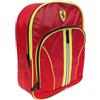 PRESTIGE & DELUXE Zaino asilo Scuderia Compatibile Con Ferrari Rosso Giallo per bambino + Portachiave fischietto