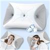 HOMCA Cuscino CPAP, Cuscino Cervicale Ergonomico in Memory Foam per Tutte le Maschere CPAP con Federa di Raffreddamento, Riduce le Perdite D'aria e la Pressione Della Maschera, 65x40x9/11cm