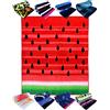 LEBENGOOD,Telo Mare grande spiaggia, piscina, sdraio da bagno, doccia, 100% cotone egiziano. ECOTOWEL, asciugatura, uomo, donna (150x175, Watermelon)