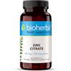 BIOHERBA Zinco Integratore Forte - 90 mg 100 Capsule Supporta la Protezione Cellulare e l'Invecchiamento Cutaneo grazie alle Proprietà Anti-Ossidanti di Bioherba