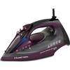 Russell Hobbs Ferro da Stiro, Piastra Ceramica Antiaderente, 195g di Vapore, 50g di Vapore Continuo, Serbatoio da 380ml, Auto-pulente,Anti-calcare,no gocciolamento, Controllo Colore, 2800W, 27281-56