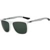 ZENOTTIC Occhiali da sole polarizzati uomo in fibra di carbonio staffa occhiali da sole quadrati guida pesca golf sport protezione UV400, Montatura trasparente lente verde