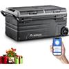AAOBOSI Frigo Portatile 95 L, Frigo Per Auto Doppia Zona, Frigorifero da Viaggio con WiFi, -20 ℃ a 20 ℃, 12/24 V DC e 100/240 V AC,Per Auto, Camion, Camper, Barca e Presa Di Corrente