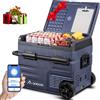 AAOBOSI Frigo Portatile 45L, Frigo Da Campeggio Con Controllo APP WiFi, Porta USB, 12/24 V e 100-240 V, Frigoriferi Auto fino a -20 °C, per Auto, Camion, Barca, Campeggio