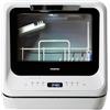PremierTech Mini Lavastoviglie Portatile, Da Campeggio, Barca, Casa Vacanze, Hotel, Bed & Breakfast, 6 programmi, Compatta, Minimo Ingombro, Da Tavolo Appoggio, Lavaggio Frutta Biberon, PTLS2