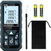 HANMATEK Metro Laser 50M, Telemetro Laser Distanziometro Laser Impugnatura Portatile Strumento di Misura Digitale Rilevatore di Portata Display LCD a 4 Righe Retroilluminato Grande IP54 Antiurto