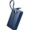 Hosgubo Power Bank, 10000mAh Mini Caricatore Portatile 22.5W Ricarica Rapida, Ultra Portatile Powerbank con USB C Cavo Integrato, Batterie Esterna di 3 porte uscita per iPhone 16 Samsung Xiaomi Android iPad
