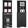 KIWIFOTOS Custodia per schede di memoria estraibile, in alluminio, con 8 scomparti, porta schede Micro SD, 4 schede SD e 2 CF Express Type-B o XQD e 2 micro SD
