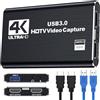 H.May Scheda di acquisizione video, scheda di acquisizione USB 3.0, 4K HDMI Loop-Out, 1080P 60FPS Video Recorder per PS4, OBS, fotocamera, gioco, streaming, trasmissione