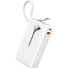 Hosgubo Power Bank, 10000mAh Mini Caricatore Portatile 22.5W Ricarica Rapida, Ultra Portatile Powerbank con USB C Cavo Integrato, Batterie Esterna di 3 porte uscita per iPhone 16 Huawei Xiaomi Android iPad