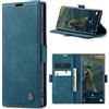 Phernykas Custodia Portafoglio Libro RFID per Samsung Galaxy Note 20 Ultra | Flip Book Cover in pelle PU, Porta Carte, Protezione Astuccio, Telefono Libretto Case per Note 20 Ultra, Blu-verde