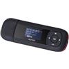 AGPTEK Lettore Mp3 Portatile con Chiavetta USB, Mini Lettore Musicale da 8GB Supporta Batteria AAA Sostituibile,Registrazione, Radio FM,Trasferimento dati,espandibile fino a 128 GB, Nero