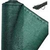 WOLTU Rete Ombreggiante per Balcone 1x6 m in Tessuto HDPE da 150 g/m², Telo Frangivista Frangivento Stabilizzato ai Raggi UV per Recinzione, Giardino, Ringhiera, Fascette Incluse, Verde