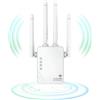 ANDHOT Ripetitore WiFi, Estensore WiFi, Amplificatore segnale 1200Mps, Ripetitore a doppia banda 5GHz e 2,4GHz, modalità ripetere/router/AP, 4 antenne,2 Puertos LAN，Compatibilità MacBook Air 13-Inch Laptop