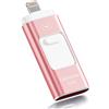 ROSPE Chiavetta USB 256GB per iPhone Certificata MFi - Memoria Esterna iPhone, Chiavetta Lightning USB per iPhone/iPad, Pen Drive 3 in 1 Compatibile con Android e PC, USB 3.0 per Backup Foto e Video