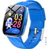 Alutoria Smartwatch per Bambini, IP68 Impermeabile Orologio Smartwatch Fitness Activity Tracker Watch con 100+ Modalità Sportive, Frequenza Cardiaca,Monitor Del Sonno Regalo per Ragazzi Ragazz,Blu