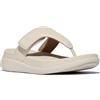 Fitflop F-Mode Go Adjustable Flatform Toe-Post Sandals, Sandali Donna, Beige, 43 EU