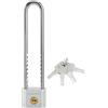 HESHANGWL Lucchetto ad arco lungo - Lucchetto ad arco lungo - in acciaio laminato impermeabile lucchetto chiave serratura porta serratura armadio lucchetto a fascio lungo 5,1 cm