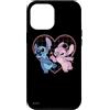 Disney Lilo e Stitch Angelo Cuore Baci Custodia per iPhone 12 Pro Max