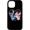 Disney Lilo e Stitch Angelo Cuore Baci Custodia per iPhone 15