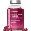 Horbäach Vitamine per Capelli Gommose | Biotina 5000 mcg + Acido Folico, Vitamine C, B6, E, B12, A, D e Zinco | Integratore Capelli Pelle Unghie | 60 Caramelle Gommose | VEGAN | di Horbaach