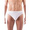 ISSIMO 3 Pezzi, Slip Uomo 210 Made in Italy Senza Cuciture, in Microfibra Elasticizzata per Un Comfort Superiore, Bianco, L/XL