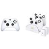Xbox Wireless Controller, White+Venom Dock Di Ricarica Doppio con 2 Batterie Ricaricabili - Bianco Series X e S One - Bundle