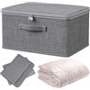 YUZHEDM Scatola con Serratura 30 * 20 * 14cm Scatola con Combinazione Pieghevole con Coperchio Organizer Medicinali da Armadio Adatta per Riporre Giocattoli, Vestiti, Trapunte, Medicinali