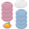 duisoad 10 Pezzi Piatti in Plastica Piatti Campeggio 19 cm Piatti Plastica Rigida Lavabili per Pasta, Insalate, Dolci, Senza BPA, 3 Colori