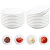 Scettar 16 Pezzi Ciotoline per Aperitivo, Set Ciotole in Ceramica a Forma di Rotonda 7.4*7.4*2.1cm Salsa da Intingere Piccole Ciotole Sushi Soy Dipping Ciotola Mini Ciotoline per Salse, Spezie, Frutta