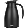 Tiken 1.5L Caraffa Termica per il Caffè da, Brocca Isolante in Acciaio Inossidabile per il Caffè, Tè e altre Bevande Calde e Fredde