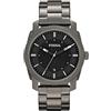 Fossil Orologio Machine da uomo, movimento al quarzo con data a tre lancette e cinturino in pelle o acciaio inossidabile, 42 mm, Grigio scuro