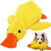 Generico Quackotto Cani, 2025 Quackotto per Cani, 32cm Peluche Papera Cane Indistruttibile, Paperotto Calmante, Giocattoli Paperella Antistress per Cani, Giocattolo Morbido Interattivo